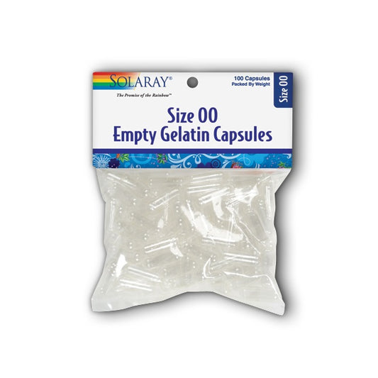 Empty Gelatin Capsules Size 00 100ct by Solaray