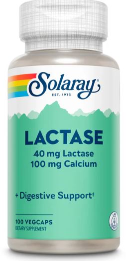Lactase 40mg 100VegCaps by Solaray
