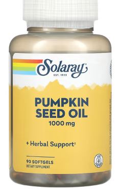 Solaray Pumpkin Seed 1000mg Softgels