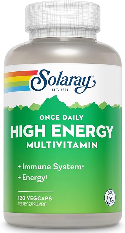 High Energy Multi OD Iron Free Timed Release 120VegCaps by Solaray