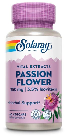 Passion Flower Aerial Extract 250mg 60VegCaps by Solaray