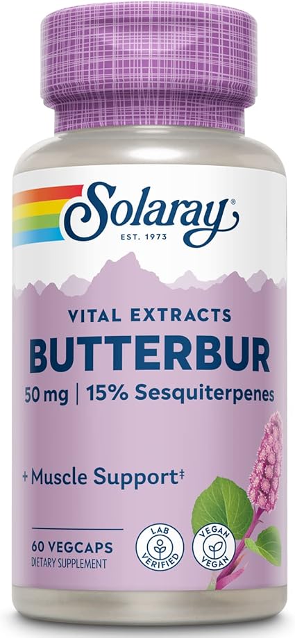 Butterbur Root Extract 50mg 60VegCaps by Solaray