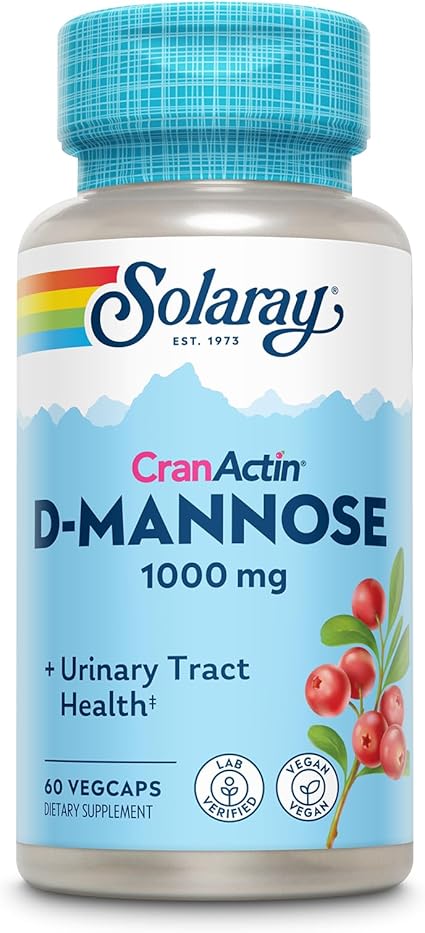 D-Mannose with CranActin 60VegCaps by Solaray