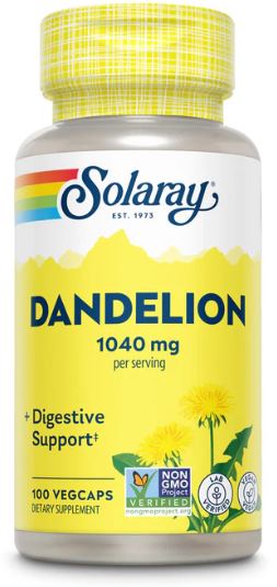 Dandelion Root Organic 520mg 100VegCaps by Solaray