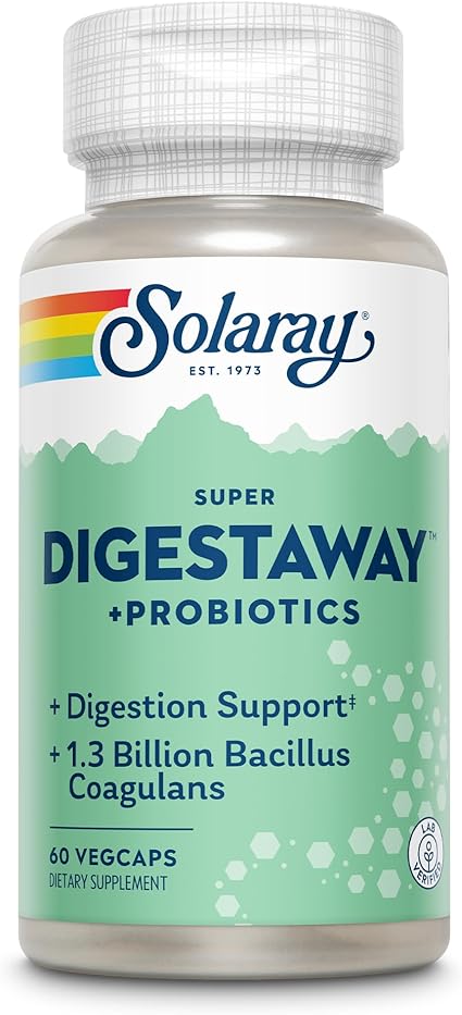 Super Digestaway + Probiotics 60VegCaps by Solaray