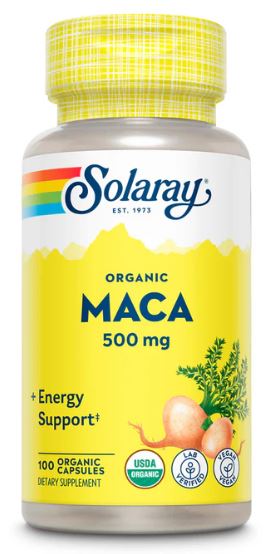 Maca Organic 500mg 100VegCaps by Solaray