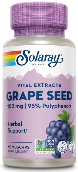 Grape Seed Extract 100mg 60VegCaps by Solaray