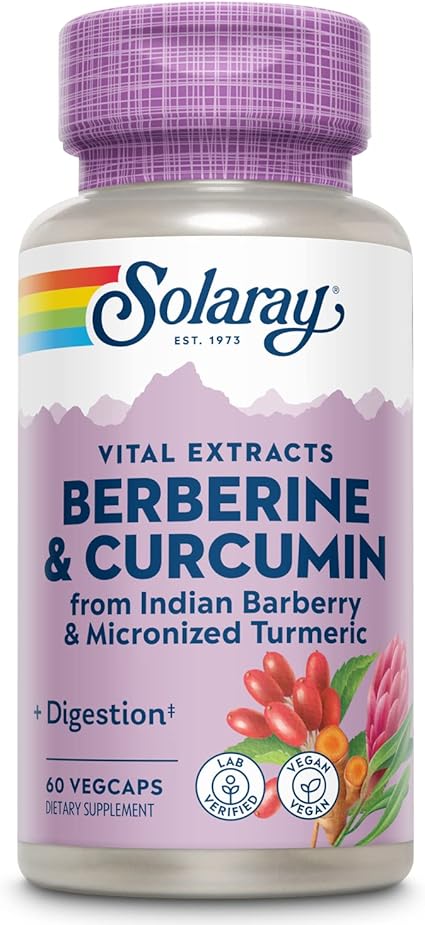 Berberine & Curcumin Root Extracts 60VegCaps by Solaray