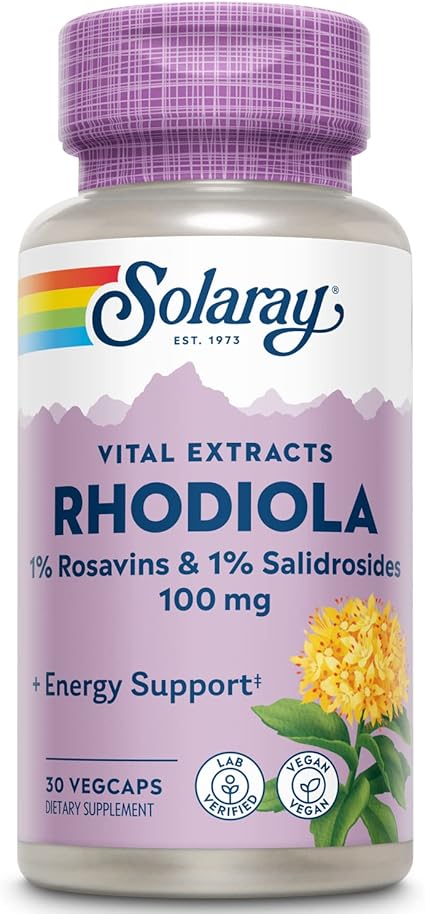 Rhodiola Root Extract 100mg 30VegCaps by Solaray
