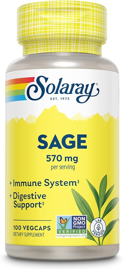 Sage Organic 285mg 100VegCaps by Solaray