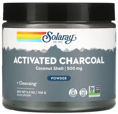 Activated Charcoal Powder 500mg by Solaray