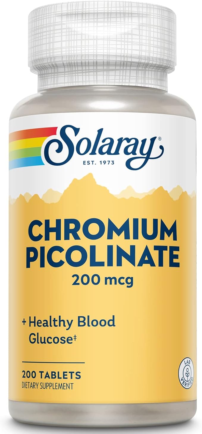 Chromium Picolinate 200mcg 200tabs by Solaray