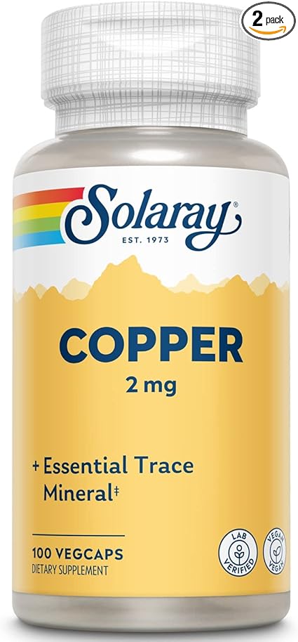 Copper 2mg 100VegCaps by Solaray