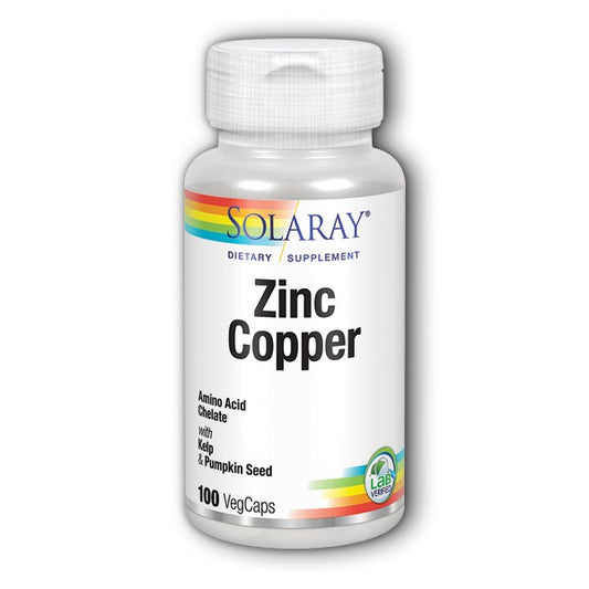 Zinc Copper 100VegCaps by Solaray