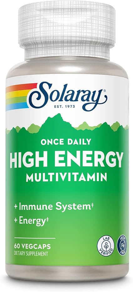 High Energy Multi OD Iron Free 60VegCaps by Solaray