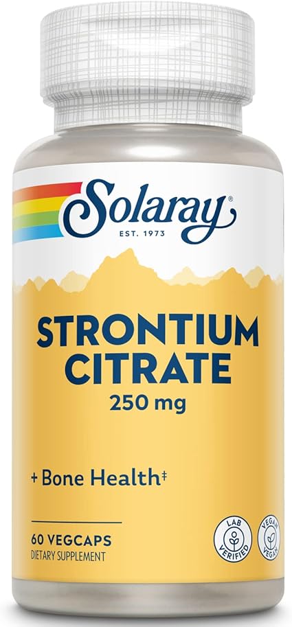 Strontium Citrate 250mg 60VegCaps by Solaray