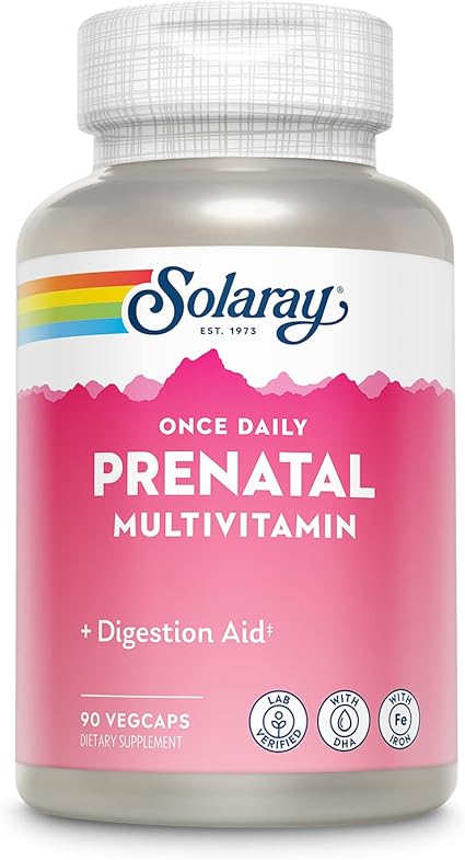 Prenatal Multivitamin Once Daily 90VegCaps by Solaray