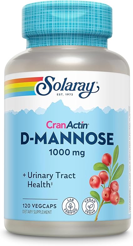 D-Mannose with CranActin 120VegCaps by Solaray