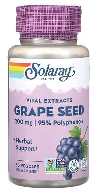 Grape Seed Extract 200mg 60VegCaps by Solaray