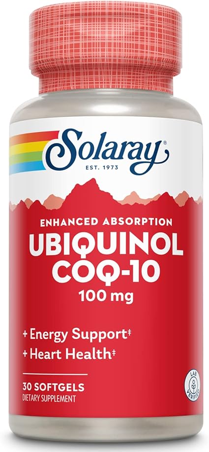 Ubiquinol CoQ-10 100mg 30sg by Solaray