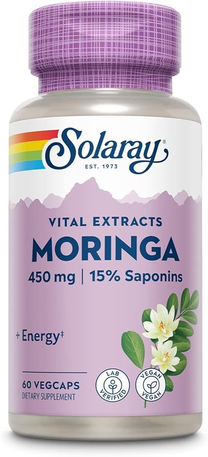 Moringa Leaf Extract 450mg 60VegCaps by Solaray