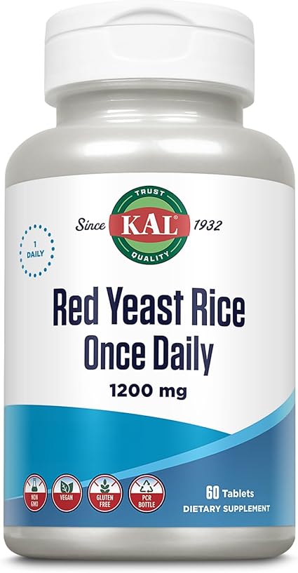 Red Yeast Rice OD 1,200mg 60tabs by Kal