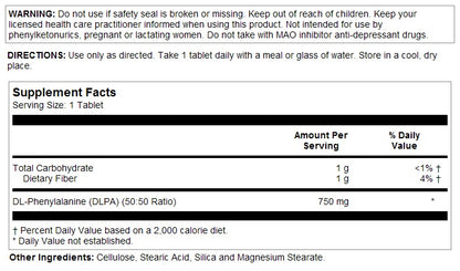 DLPA 750mg 60tabs by Kal