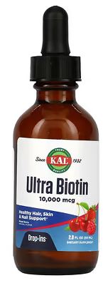 Ultra Biotin 10,000mcg Berry 2oz by Kal