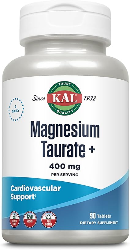 Magnesium Taurate+ 400mg 90tabs by Kal