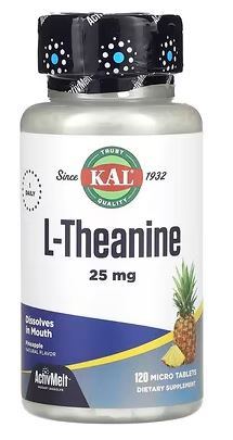 L-Theanine 25mg 120MicroTabs Pineapple by Kal