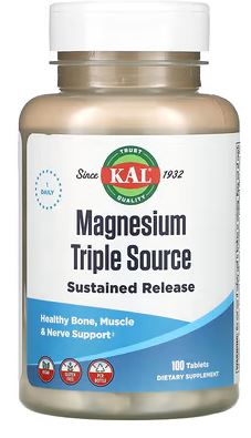 Magnesium Triple Source 500mg 100tabs by Kal