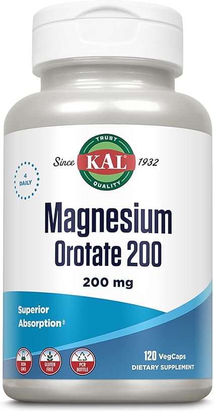 Magnesium Orotate 200 60caps by Kal