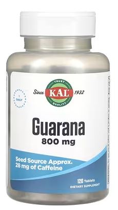 Guarana 800mg 120tabs by Kal