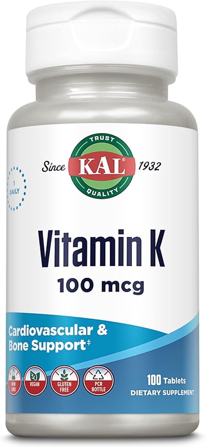 Vitamin K 100mcg 100tabs by Kal