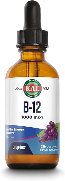 B-12 Liquid 1,000mcg 2oz Grape by Kal