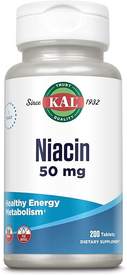 Niacin 50mg 200tabs by Kal