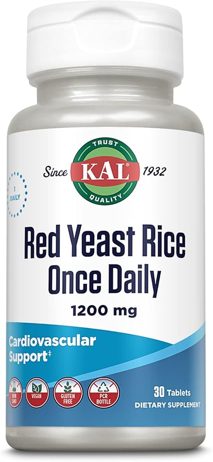 Red Yeast Rice OD 1,200mg 30tabs by Kal