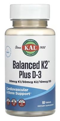 Balanced K2 plus D-3 60tabs by Kal