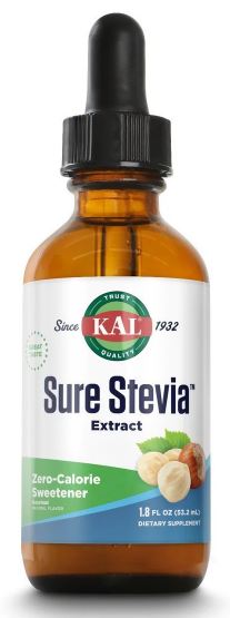 Stevia Extract Liquid Hazelnut 1.8oz by Kal