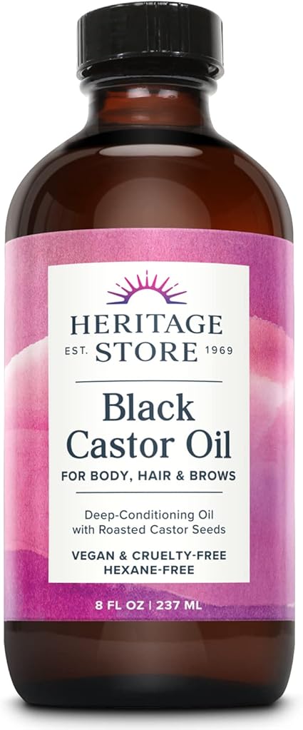 Black Castor Oil 8oz by Heritage Store