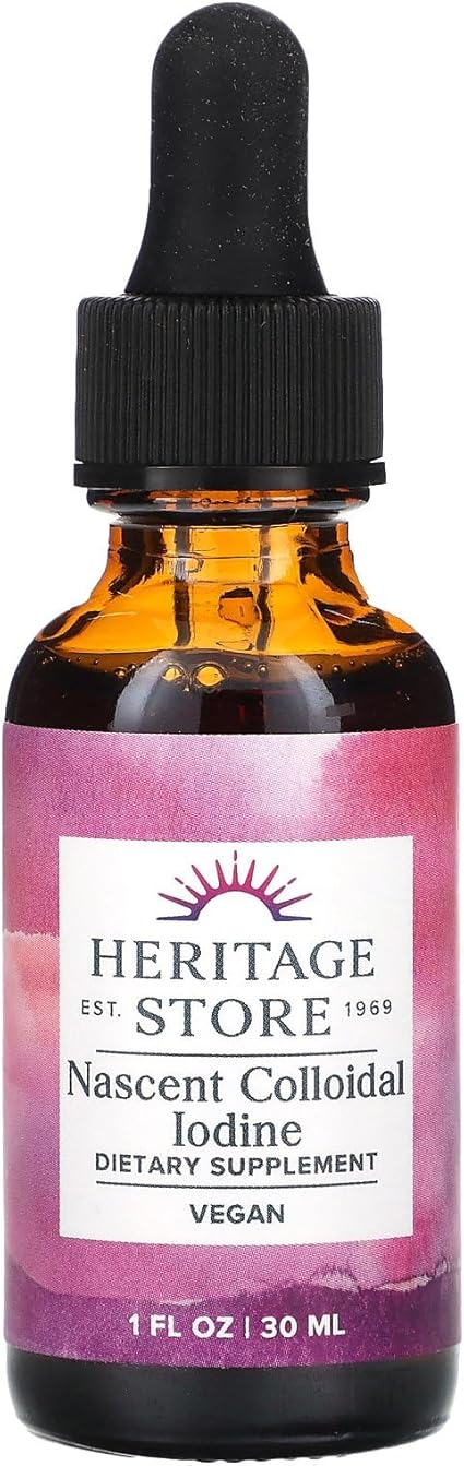 Nascent Iodine Colloidal 1oz by Heritage Store