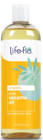 Sesame Oil Organic 16oz by Life-flo