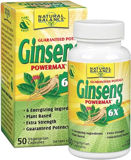 Natural Balance Ginseng PowerMax 6X 2000mg Capsules