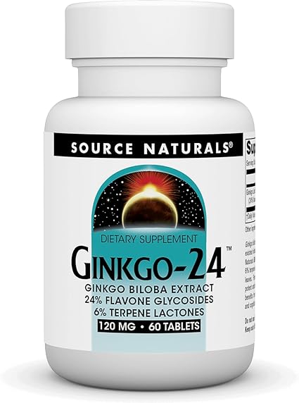 Source Naturals Ginkgo 24 120mg Tablets