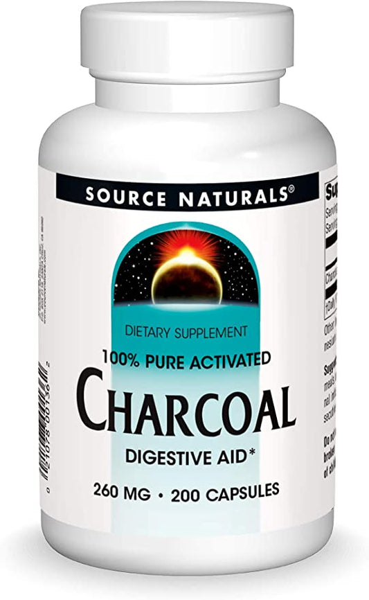 Source Naturals Activated Charcoal 260mg Capsules