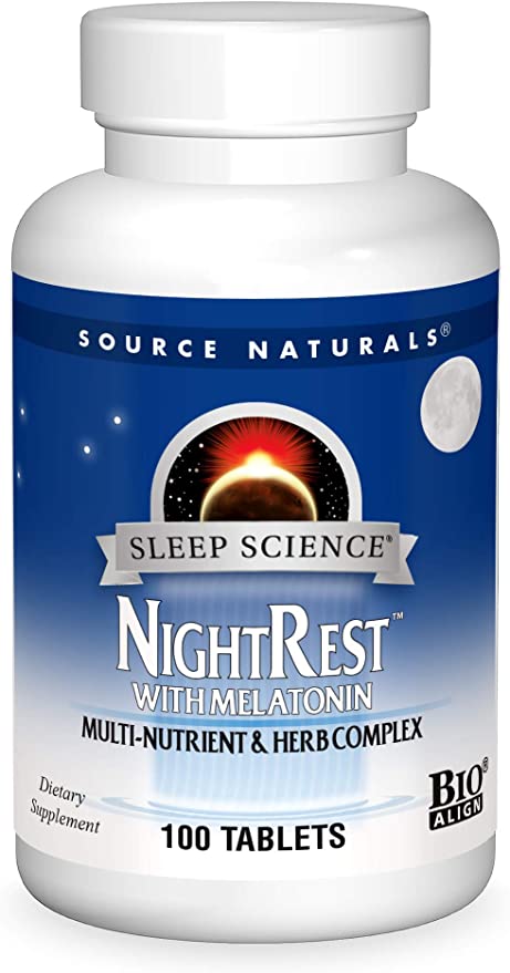 Source Naturals Night Rest With Melatonin Tablets