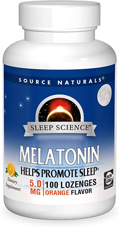 Source Naturals Melatonin 5mg Orange Sublingual Tablets