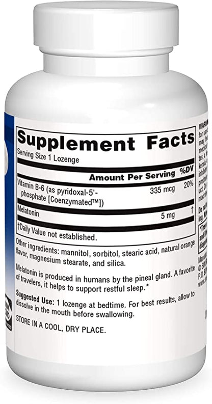 Source Naturals Melatonin 5mg Orange Sublingual Tablets