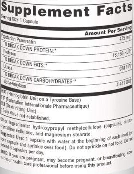 Source Naturals Vegetable Pancreatin Capsules