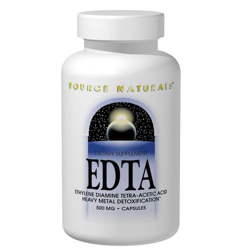 EDTA 500mg Capsules by Source Naturals